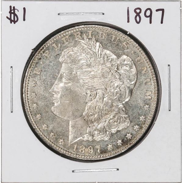 1897 $1 Morgan Silver Dollar Coin Nice Toning