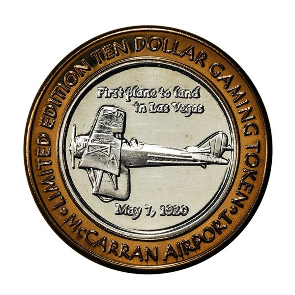 .999 Silver McCarran International Airport Las Vegas, NV $10 Limited Casino Token