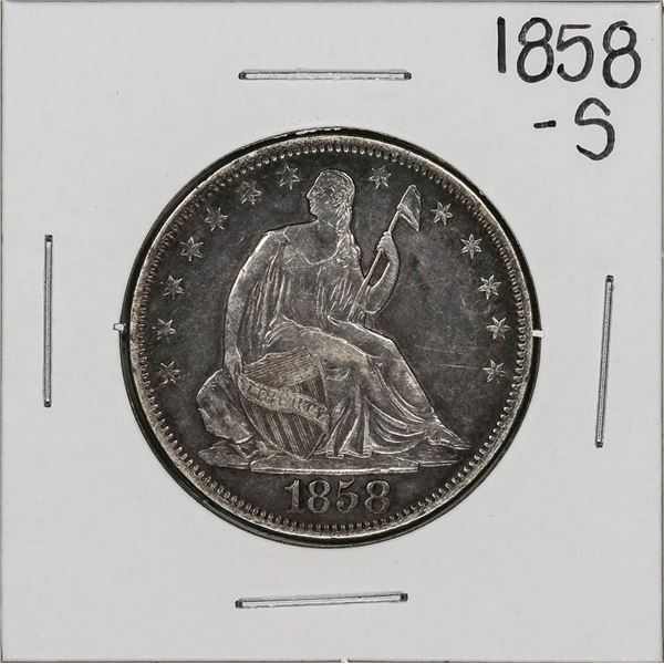 1858-S Seated Liberty Half Dollar Coin
