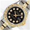 Image 1 : Rolex Ladies Two Tone Black Diamond Oyster Band Wristwatch