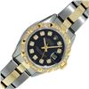 Image 2 : Rolex Ladies Two Tone Black Diamond Oyster Band Wristwatch