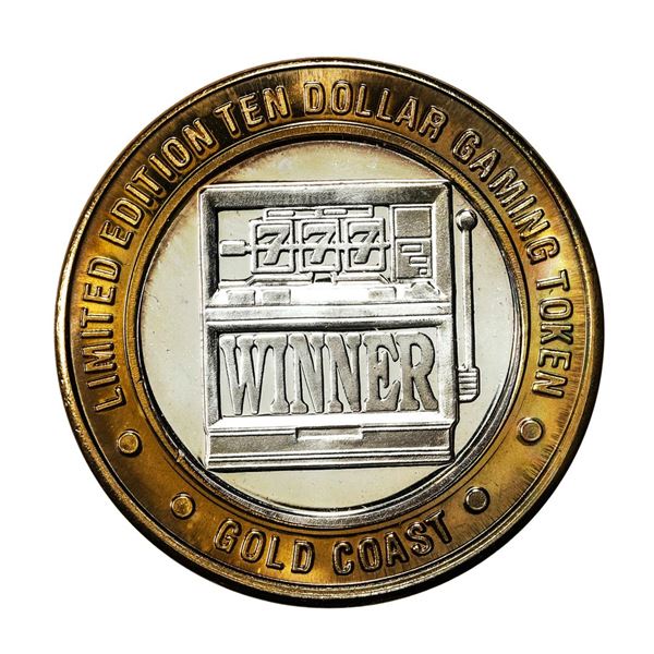 .999 Fine Silver Gold Coast Las Vegas, Nevada $10 Casino Limited Edition Gaming Token