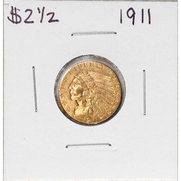 1911 $2 1/2 Indian Head Quarter Eagle Gold Coin
