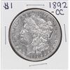 Image 1 : 1892-CC $1 Morgan Silver Dollar Coin