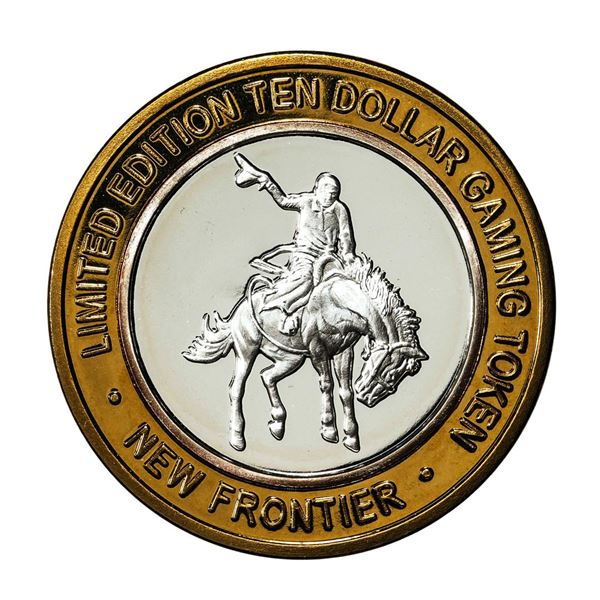 .999 Silver The New Frontier Las Vegas $10 Casino Limited Edition Gaming Token