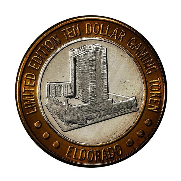 .999 Silver Eldorado Hotel and Casino Reno, NV $10 Casino Gaming Token Limited Edition