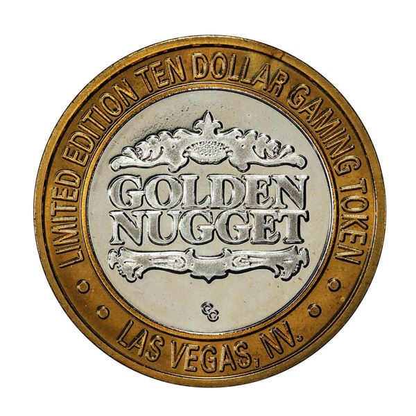 .999 Silver Golden Nugget Las Vegas $10 Casino Limited Edition Gaming Token