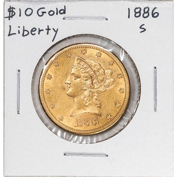 1886-S $10 Liberty Head Eagle Gold Coin