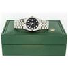 Image 7 : Rolex Men's Stainless Steel Diamond and Ruby Datejust Wristwatch with Rolex Box