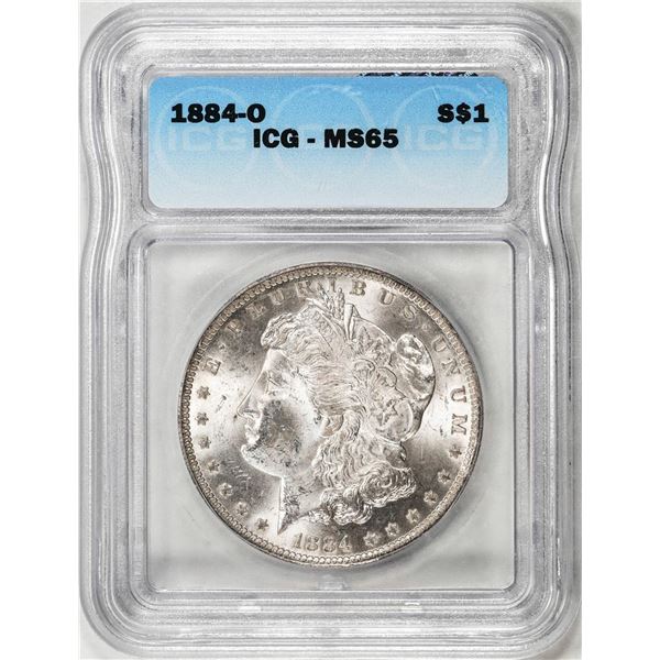 1884-O $1 Morgan Silver Dollar Coin ICG MS65