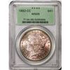 Image 1 : 1882-CC $1 Morgan Silver Dollar Coin PCGS MS65 Old Green Holder