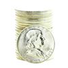 Image 1 : Roll of (20) Brilliant Uncirculated 1963 Franklin Half Dollar Coins
