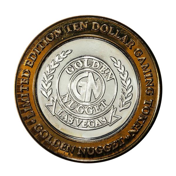 .999 Silver Golden Nugget Las Vegas $10 Limited Edition Casino Gaming Token