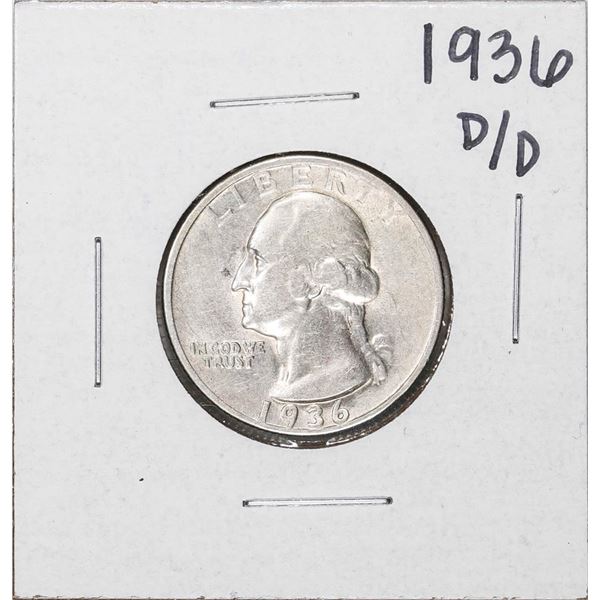 1936-D/D Washington Quarter Coin