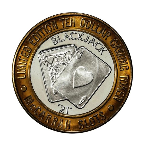 .999 Silver McCarran International Airport Las Vegas, NV $10 Limited Casino Token