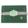Image 4 : Rolex Men's Stainless Steel Green Diamond Datejust Wristwatch