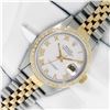 Image 2 : Rolex Men's Two Tone White Roman Datejust Wristwatch