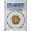 Image 1 : 1873 Closed 3 $5 Liberty Head Half Eagle Gold Coin PCGS AU50