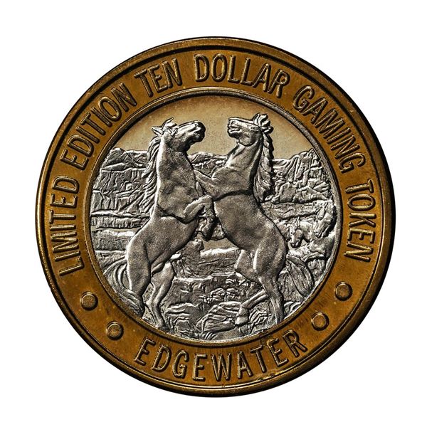 .999 Silver Edgewater Hotel & Casino Laughlin, NV $10 Casino Token Limited Edition