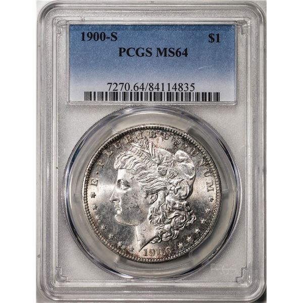 1900-S $1 Morgan Silver Dollar Coin PCGS MS64