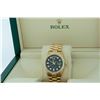 Image 7 : Rolex Men's 18K Yellow Gold Green Diamond Day Date President Wristwatch