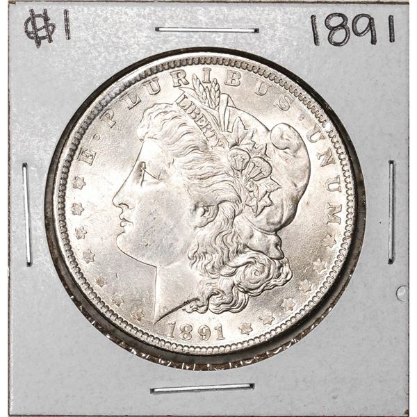 1891 $1 Morgan Silver Dollar Coin