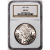 Image 1 : 1879 $1 Morgan Silver Dollar Coin NGC MS63