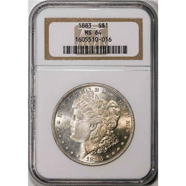 1883 $1 Morgan Silver Dollar Coin NGC MS64
