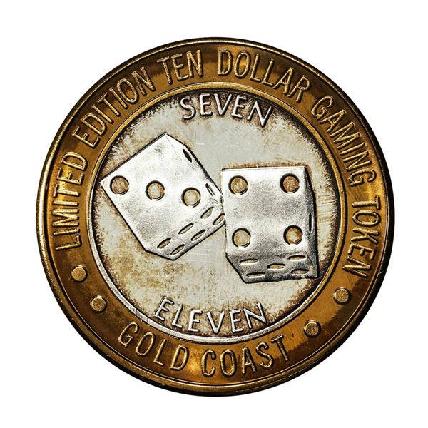 .999 Fine Silver Gold Coast Las Vegas, Nevada $10 Casino Limited Edition Gaming Token