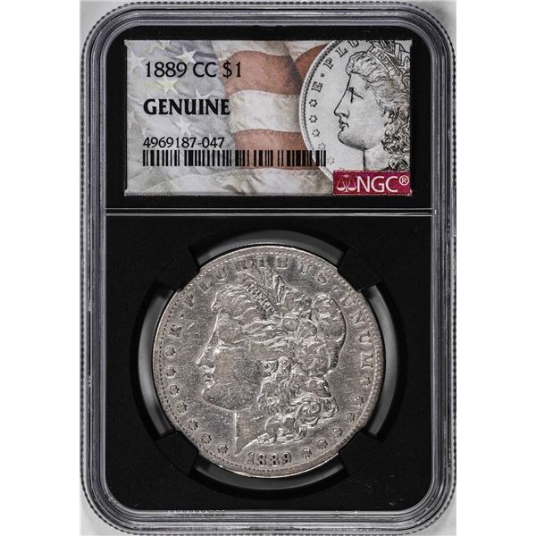 1889-CC $1 Morgan Silver Dollar Coin NGC Genuine