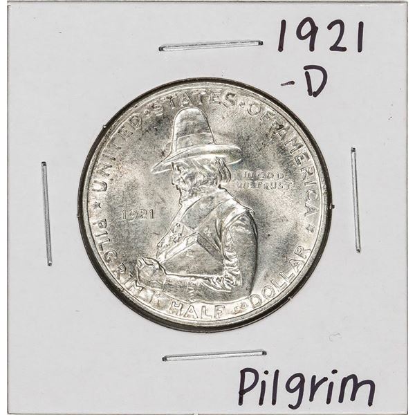 1921-D Pilgrim Tercentenary Commemorative Half Dollar Coin