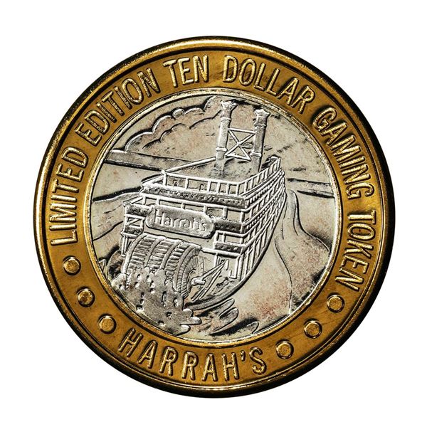 .999 Silver Harrah's Las Vegas, Nevada $10 Casino Limited Edition Gaming Token