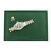 Image 6 : Rolex Ladies Two Tone Pink Mother of Pearl Diamond Pyramid Datejust Wristwatch