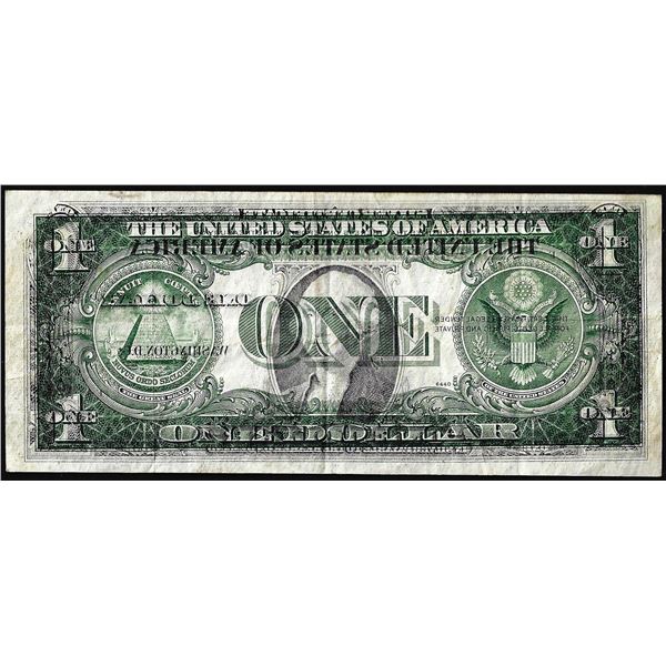 1935E $1 Silver Certificate Note Full Offset Error