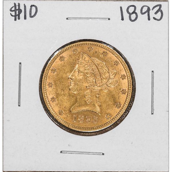 1893 $10 Liberty Head Eagle Gold Coin