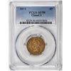 Image 1 : 1873 Closed 3 $5 Liberty Head Half Eagle Gold Coin PCGS AU50