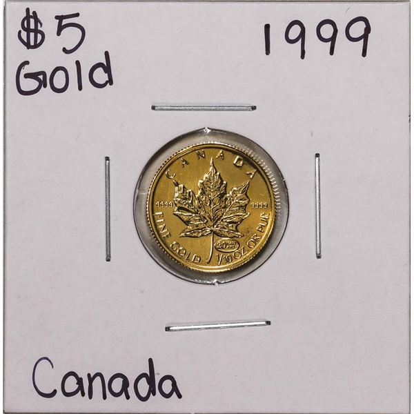 1999 Canadian $5 Maple Leaf Gold Coin