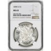 Image 1 : 1890-S $1 Morgan Silver Dollar Coin NGC MS63