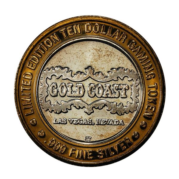 .999 Fine Silver Gold Coast Las Vegas $10 Casino Limited Edition Gaming Token