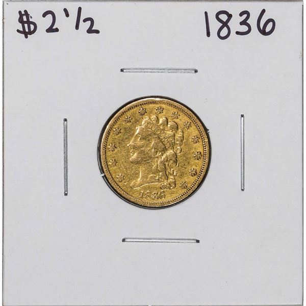 1836 $2 1/2 Classic Head Quarter Eagle Gold Coin