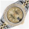 Image 1 : Rolex Ladies Two Tone Champagne Diamond Datejust Wristwatch
