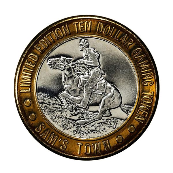 .999 Silver Sam Boyd's Sam's Town Las Vegas $10 Casino Gaming Token Limited Edition