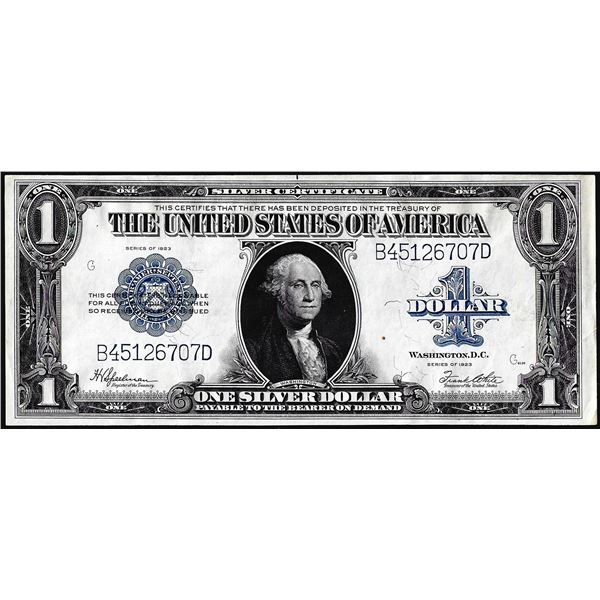 1923 $1 Silver Certificate Note