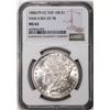 Image 1 : 1880/79-CC Rev of 78 VAM-4 Top-100 $1 Morgan Silver Dollar Coin NGC MS62