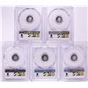 Image 2 : Lot of (5) 2018-Mo Mexico Proof 1/20 oz Silver Libertad Coin PCGS PR69DCAM