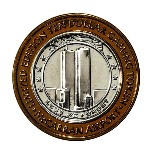.999 Silver McCarran International Airport Las Vegas, NV $10 Limited Casino Token
