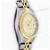 Image 4 : Rolex Two Tone Champagne Diamond Datejust Wristwatch