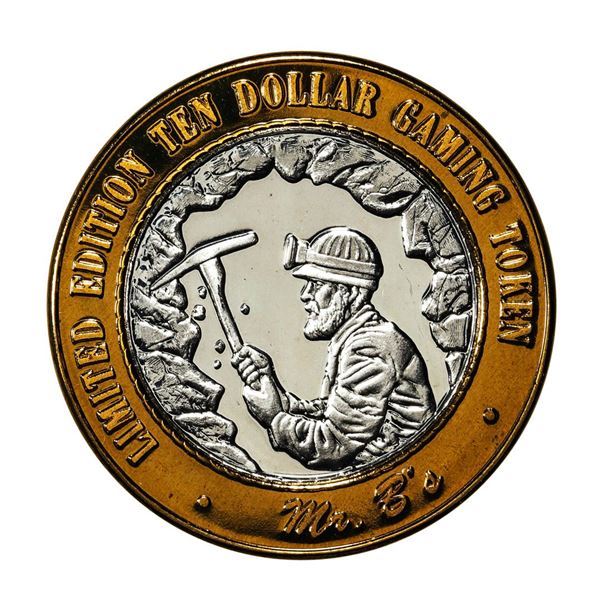 .999 Fine Silver Mr. B's Casino Mill City, Nevada $10 Limited Edition Gaming Token