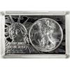 Image 1 : 1993 $1 American Silver Eagle Coin & 2oz Silver Bar Set