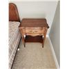 Image 9 : Queen Size French Provincial Bedroom Suite (Dresser, Armoire, Headboard , End Tables (2) )